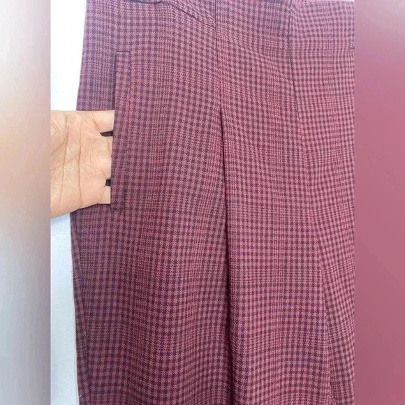 Worthington Slim Leg High Rise Plaid Pants - Picture 3 of 7